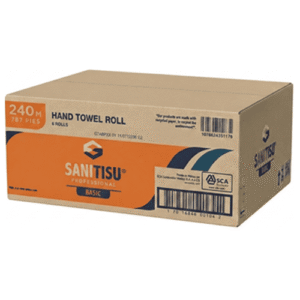 Toalla Universal Sani Tisú 1 Hoja / Caja 6 Rollos x 240 mts