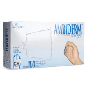 Guante de Vinyl Ambiderm / Caja de 100 unidades