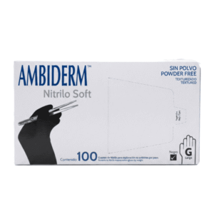 Guante de Nitrilo Soft Negro Ambiderm